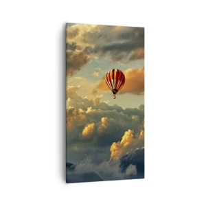 Bild auf Leinwand - Leinwandbild - Ich fliege, weil ich es will - 55x100 cm