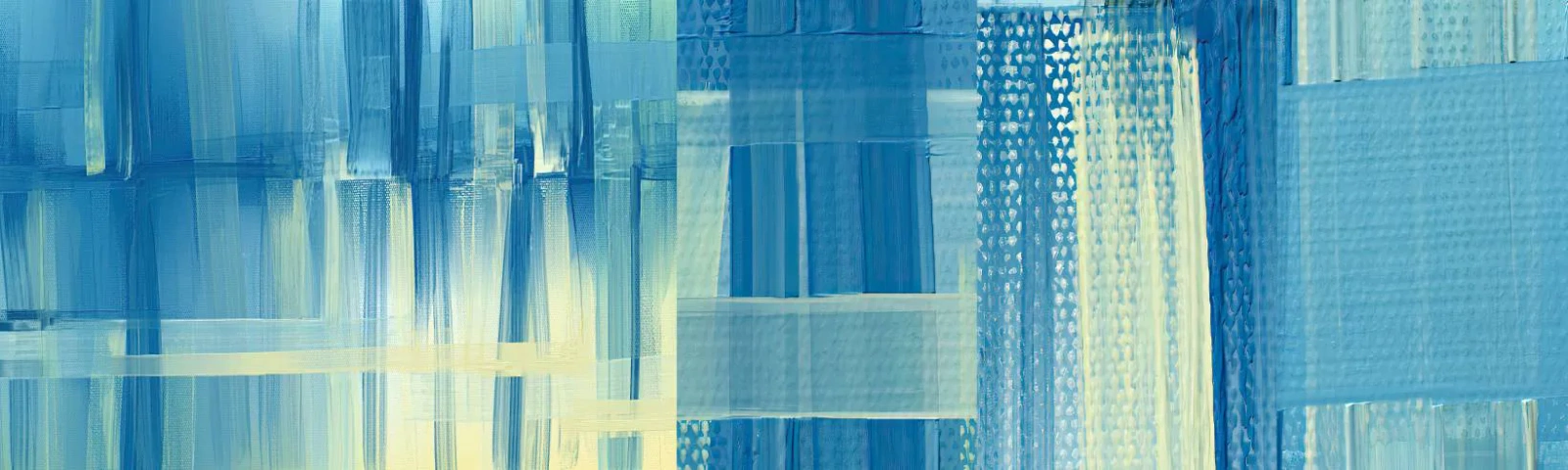 Fototapetenmuster Standard Eco - Komposition in Türkis - Abstraktion, Gürtel, Maritim - 100x30 cm