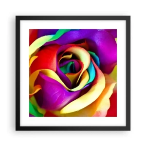 Poster in einem schwarzem Rahmen - Es ist unmöglich - 40x40 cm