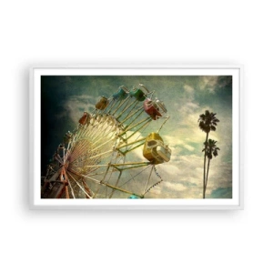 Poster in einem weißen Rahmen - Es wird Spaß geben ... - 91x61 cm