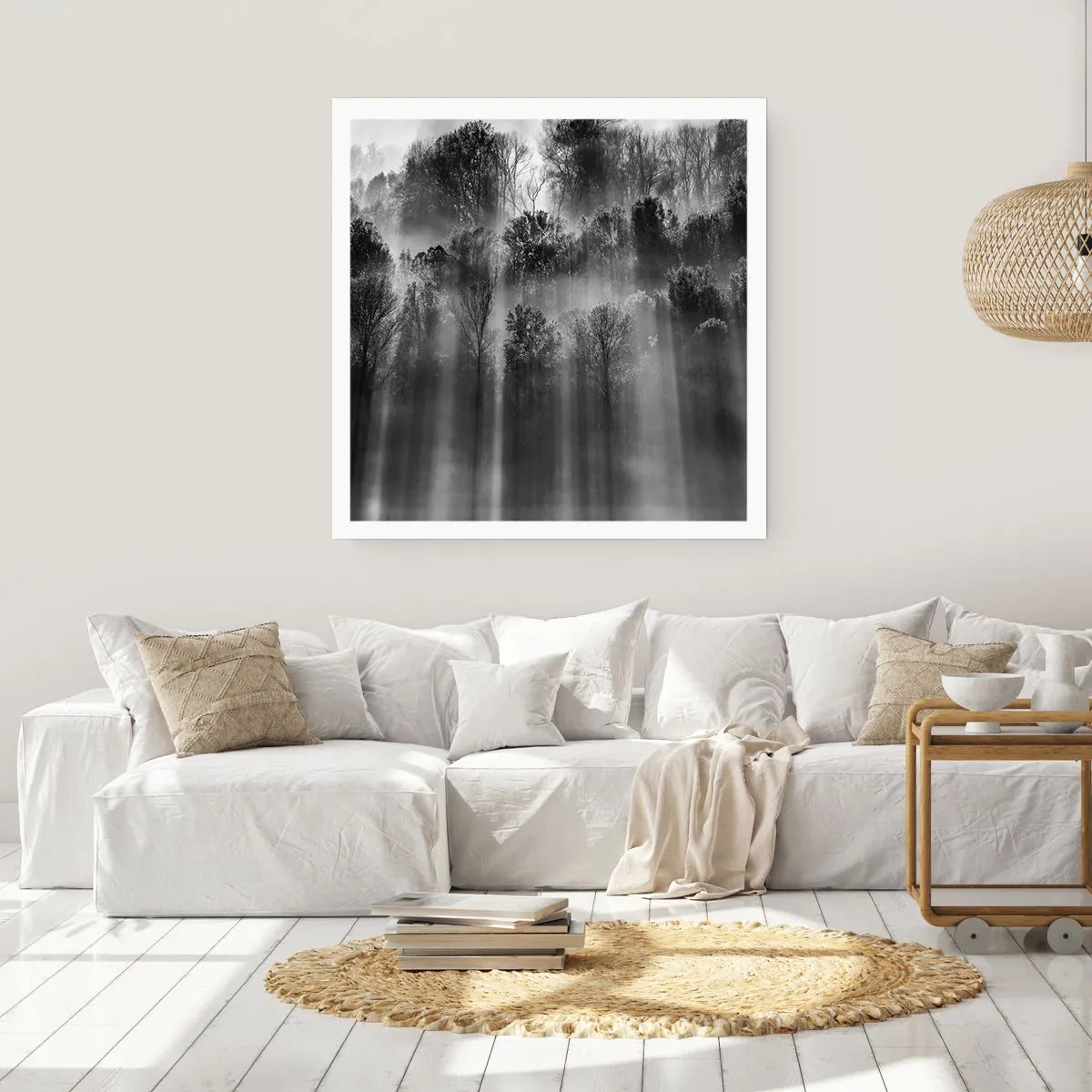 Poster - In Lichtstrahlen - 40x40 cm