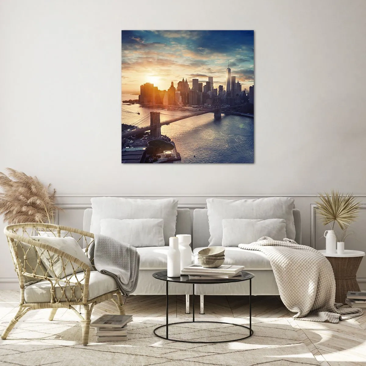 Glasbild - Bild auf glas - Westliches Kulturdenkmal - 60x60 cm