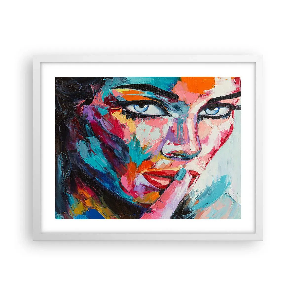 Poster in einem weißen Rahmen - Unser erstes Geheimnis - 50x40 cm