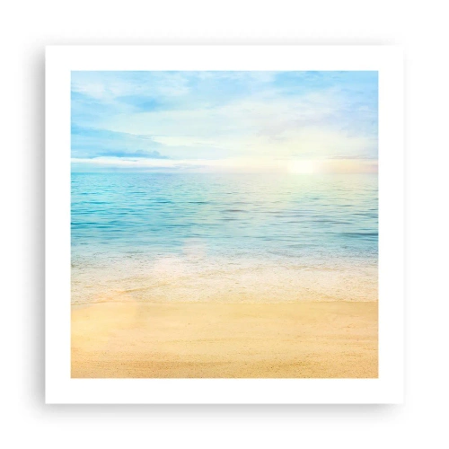 Poster - Großes Blau - 50x50 cm