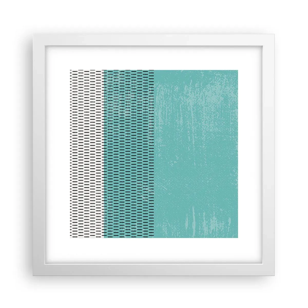 Poster in einem weißen Rahmen - Eine ausgewogene Komposition - 30x30 cm