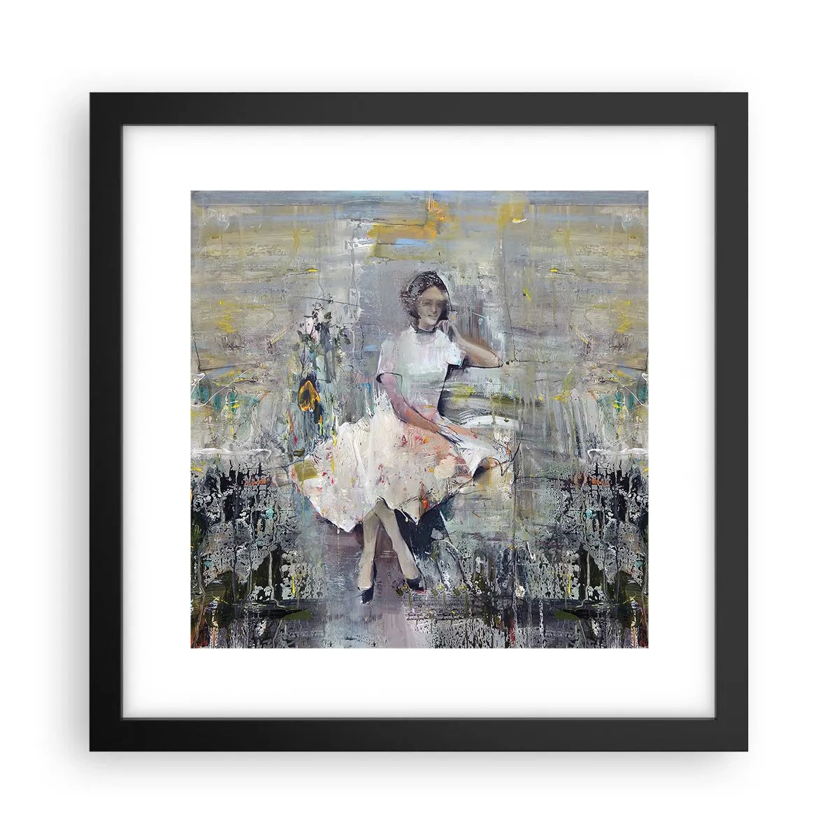 Poster in einem schwarzem Rahmen - Klassisch und modern - 30x30 cm