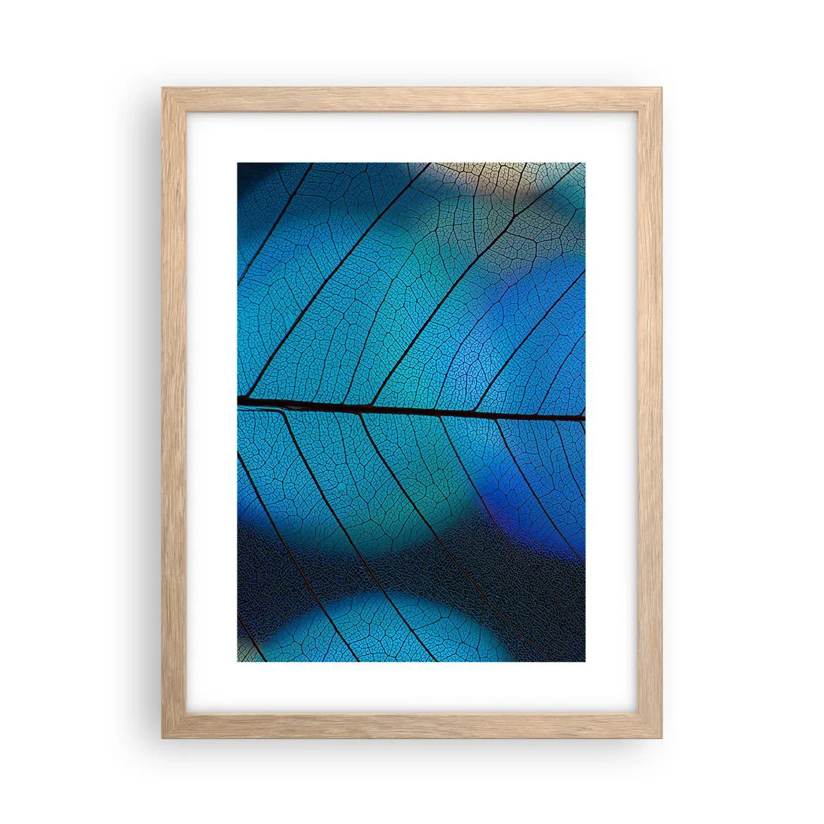 Poster in einem Rahmen aus heller Eiche - Komplizierte Konstruktion - 30x40 cm