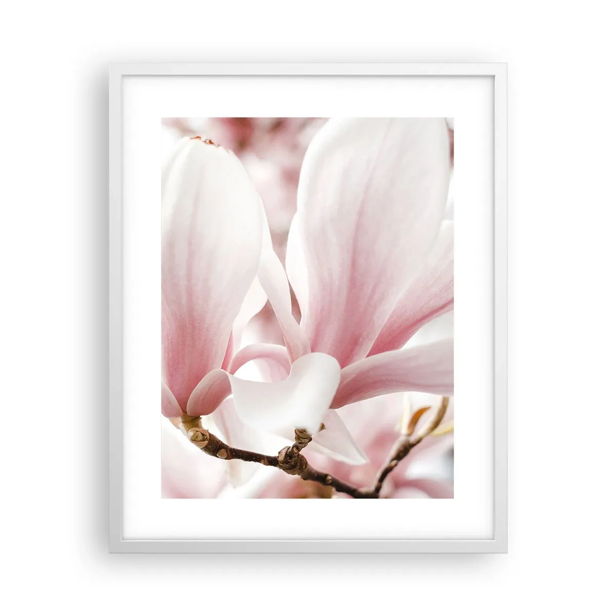 Poster in einem weißen Rahmen - Eine Fülle von Zärtlichkeit - 40x50 cm