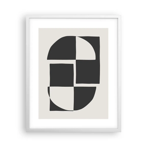 Poster in einem weißen Rahmen - Antithese - Synthese - 40x50 cm