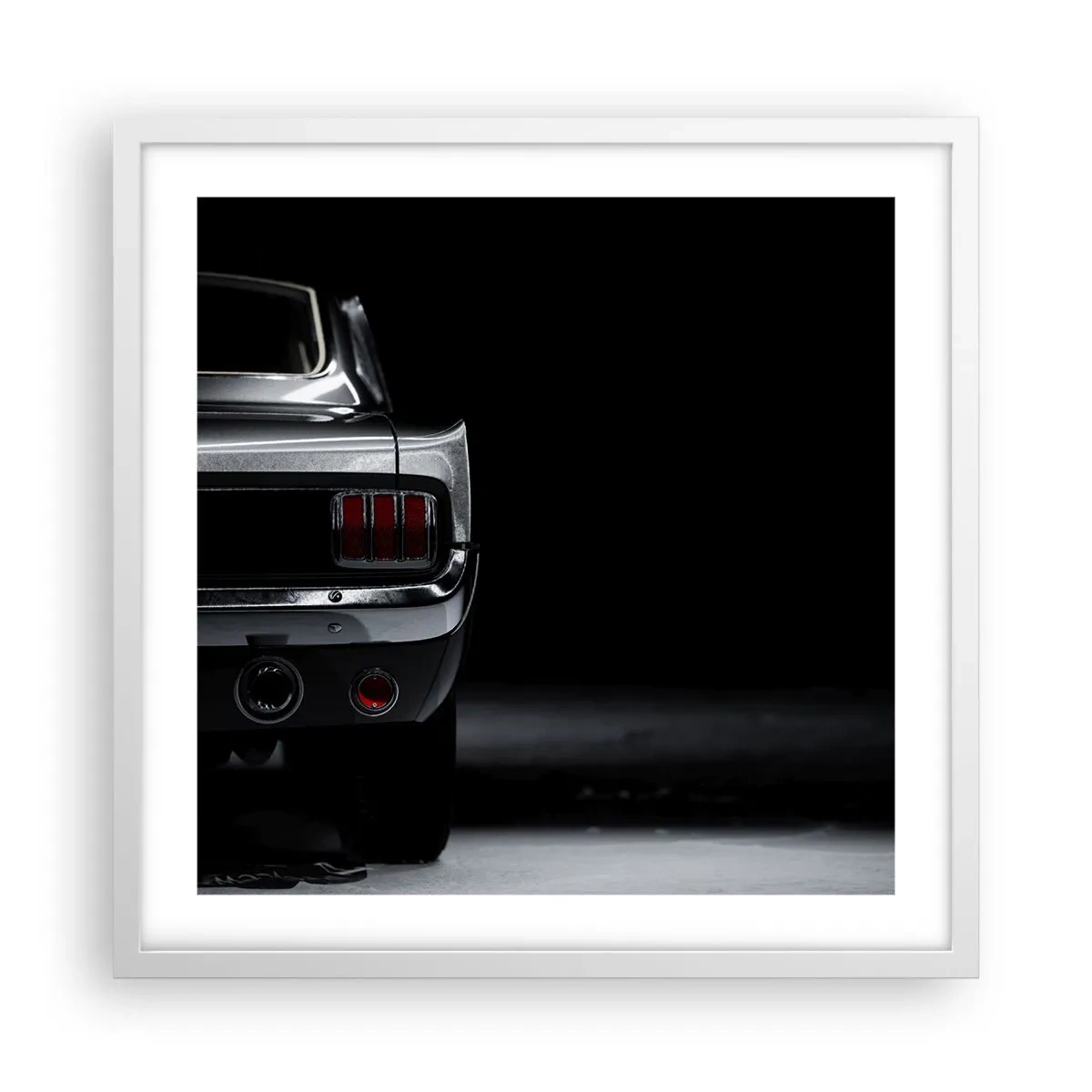 Poster in einem weißen Rahmen - Charme des Klassikers - 50x50 cm