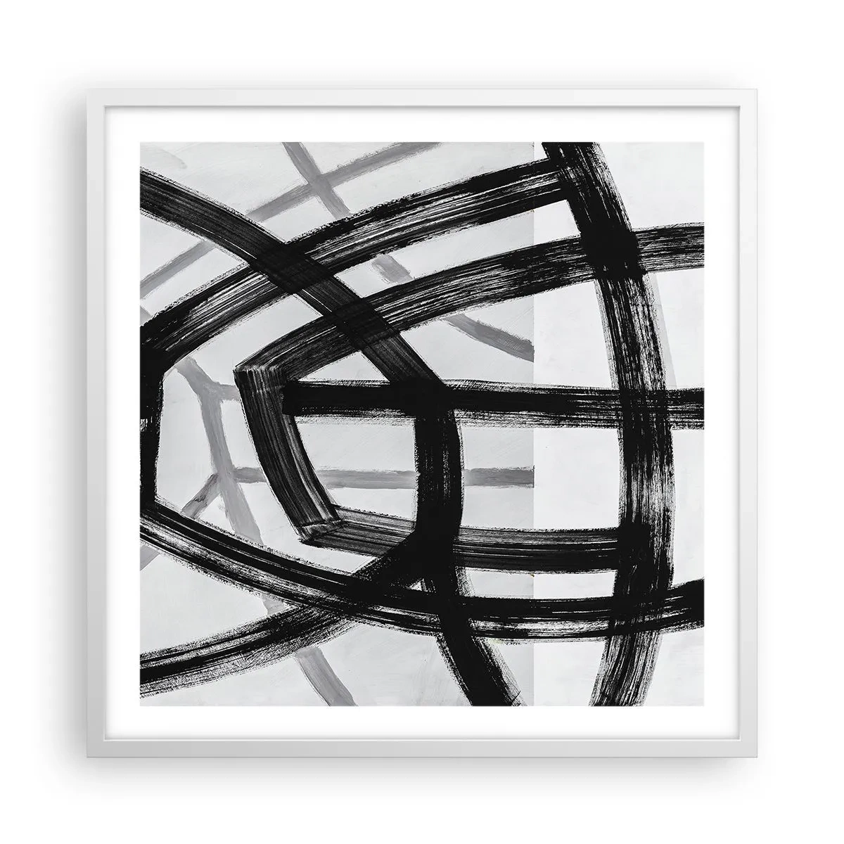 Poster in einem weißen Rahmen - Bautiefe - 60x60 cm