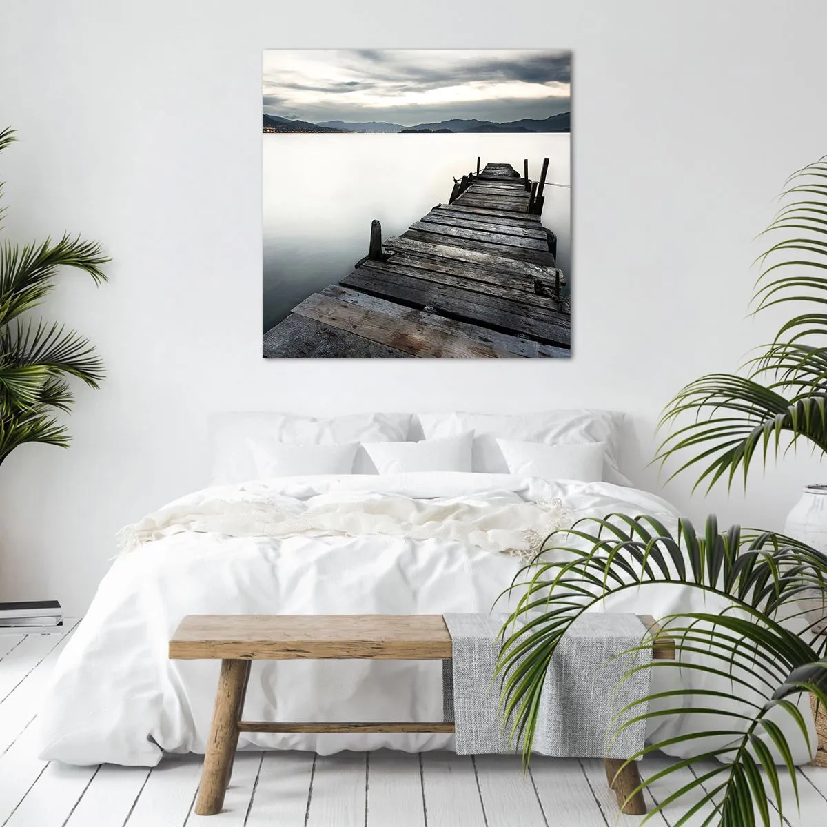 Bild auf Leinwand - Leinwandbild - Tauchen Sie ein in Ruhe - 60x60 cm