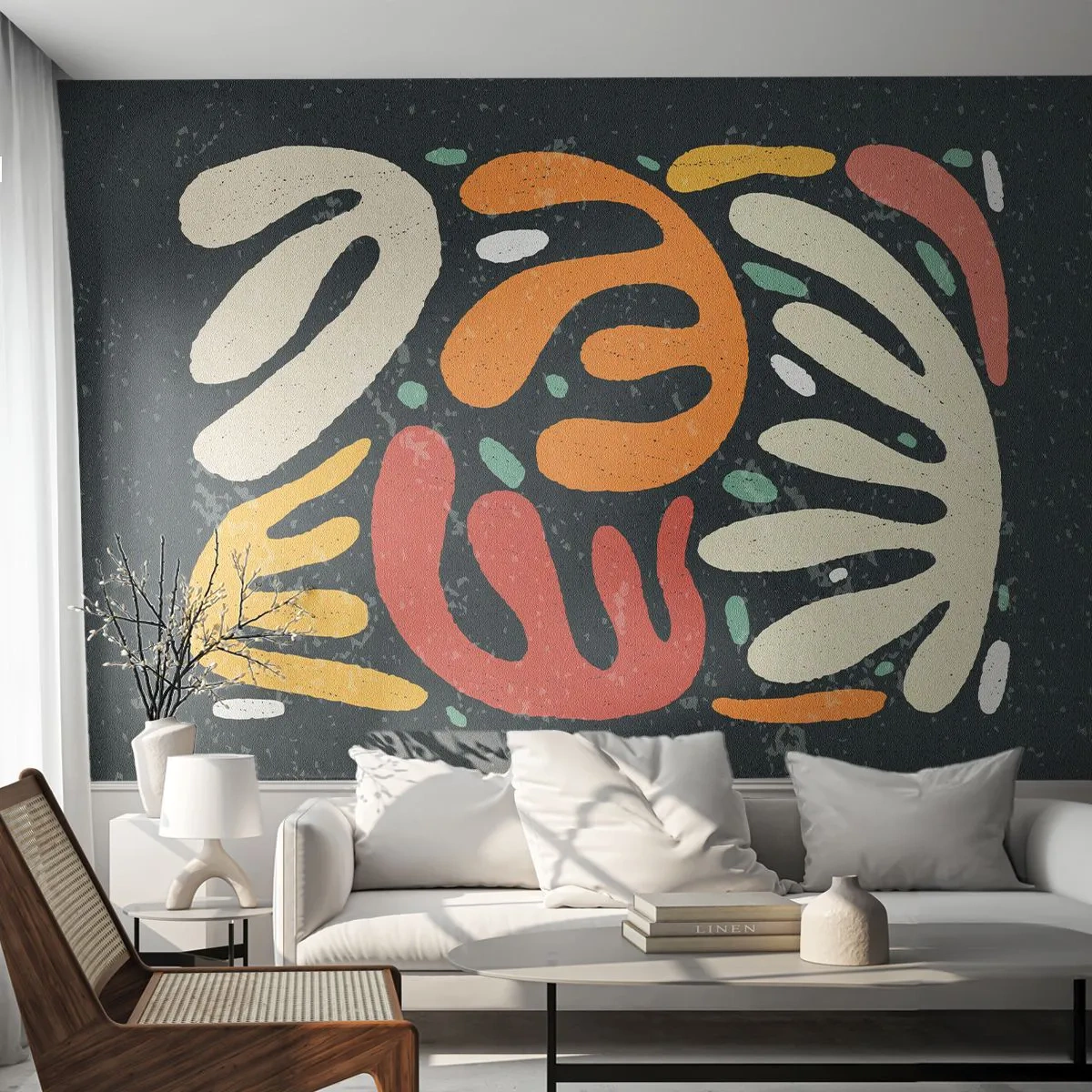 Fototapete Premium Sand - Komposition – Ich erwische dich gleich - Boho, Minimalismus, Alt - 450x315 cm
