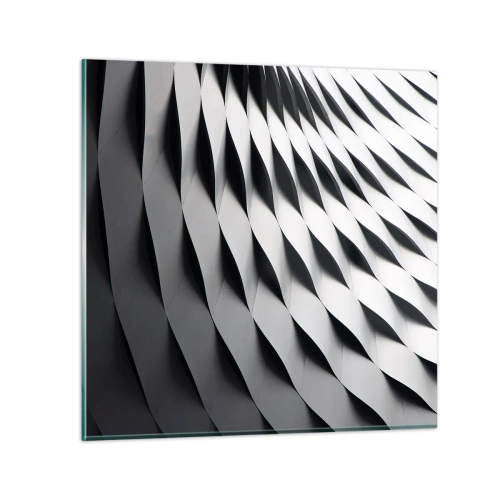 Glasbild - Bild auf glas - Auf der Oberfläche der Wellen - 70x70 cm