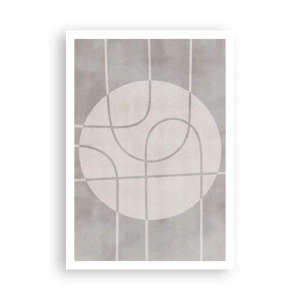 Poster - Kreisförmig und geradeaus - 70x100 cm
