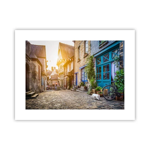 Poster - Der weiße Geist der Stadt - 40x30 cm