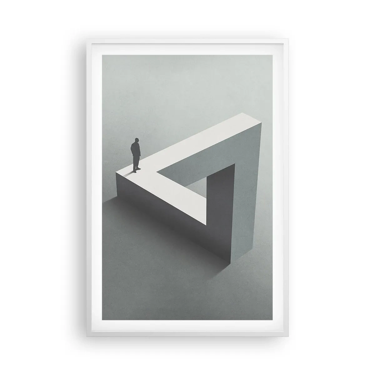 Poster in einem weißen Rahmen - Es ist also doch möglich - 61x91 cm