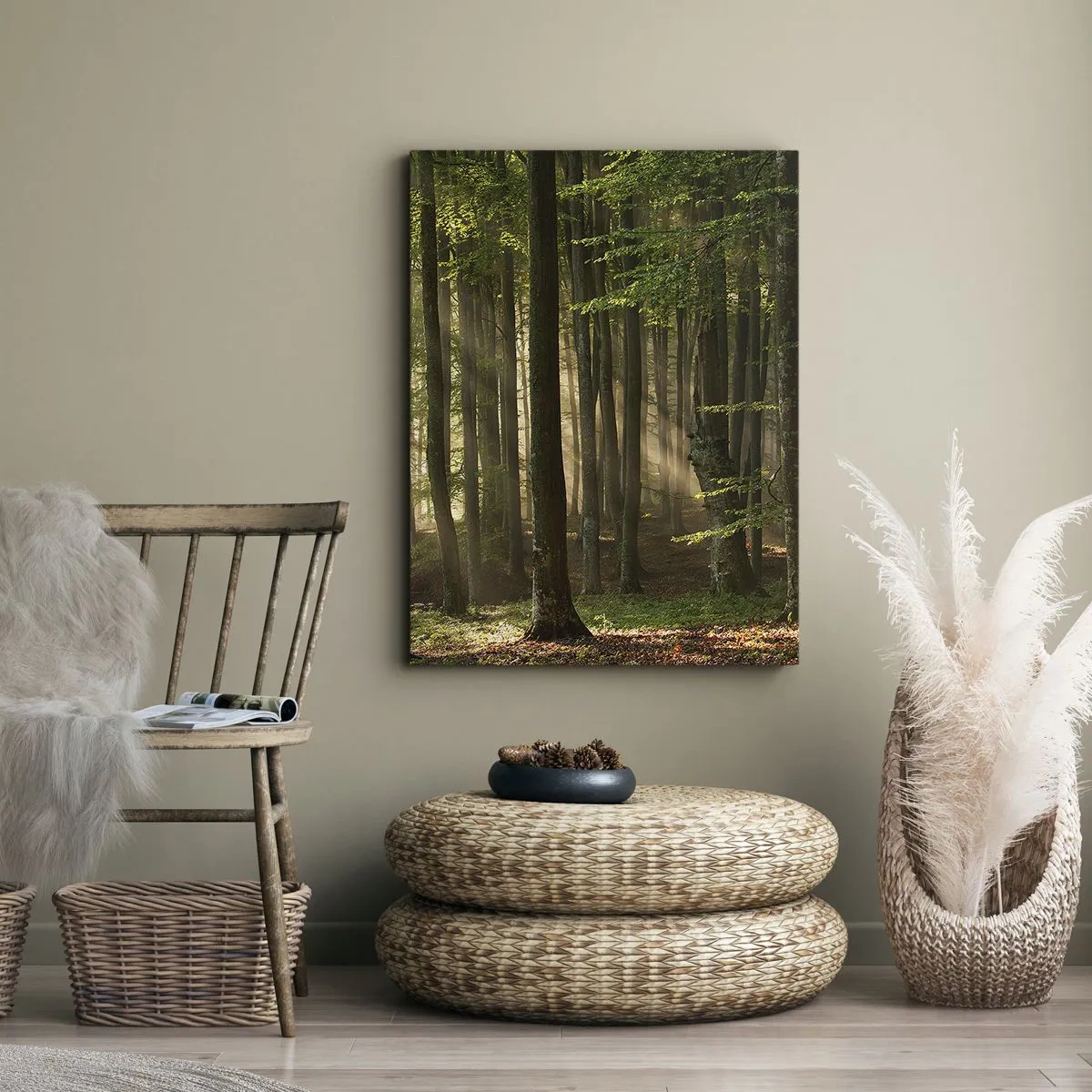 Bild auf Leinwand - Leinwandbild - Strahlend an einem Frühlingsmorgen - 45x80 cm