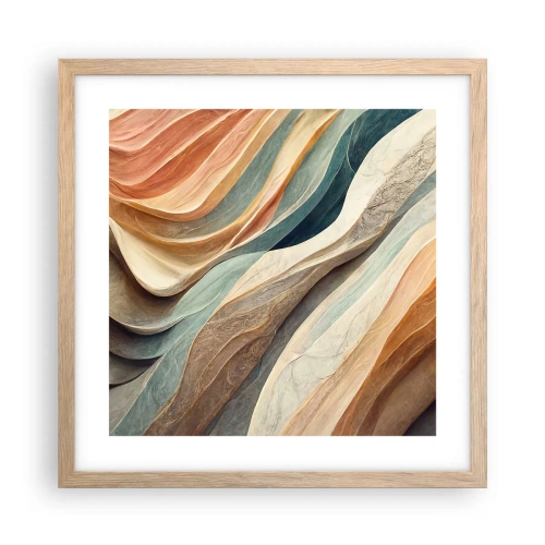 Poster in einem Rahmen aus heller Eiche - Moment vor der Veränderung - 40x40 cm