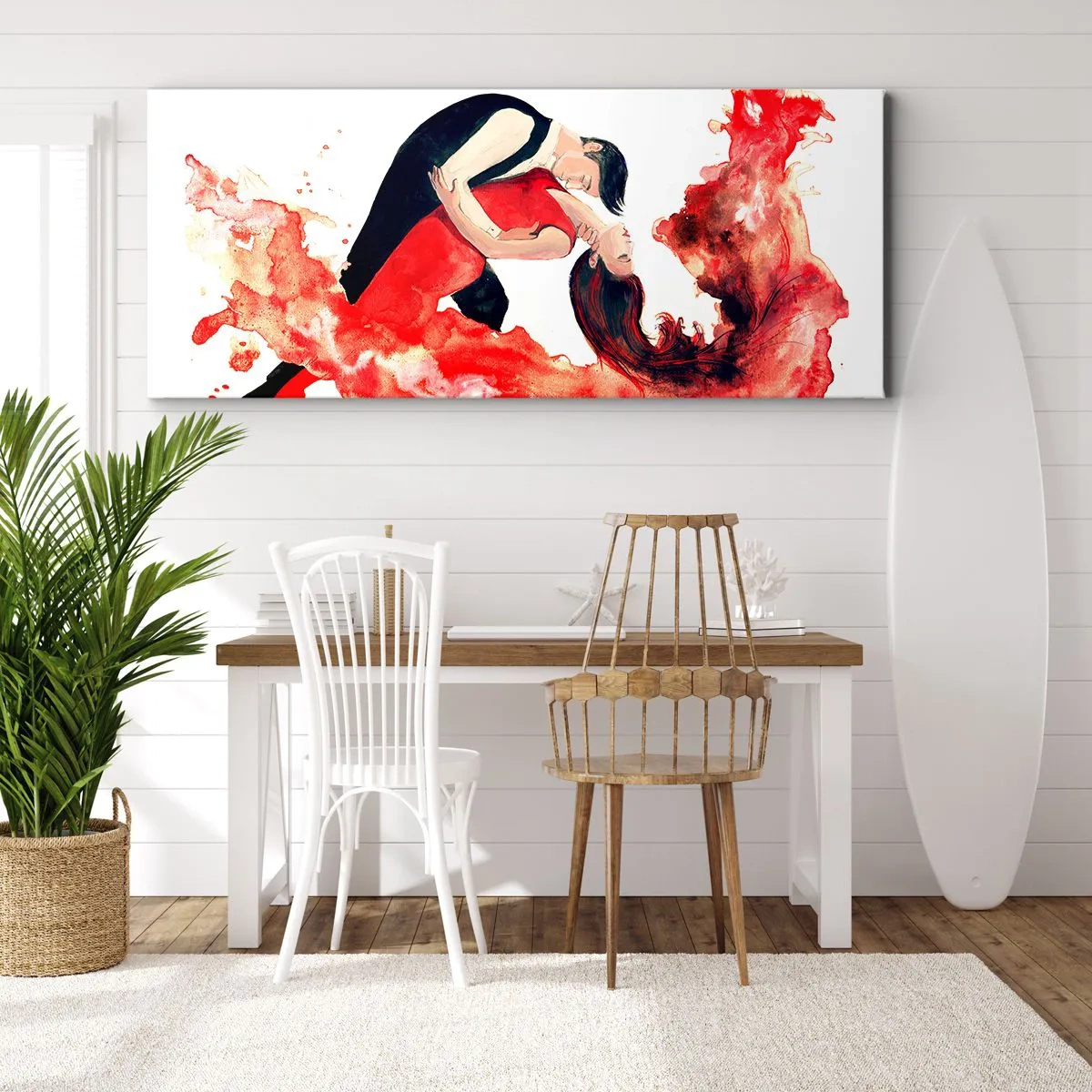 Bild auf Leinwand - Leinwandbild - Tango - eine sinnliche Welle - 100x40 cm