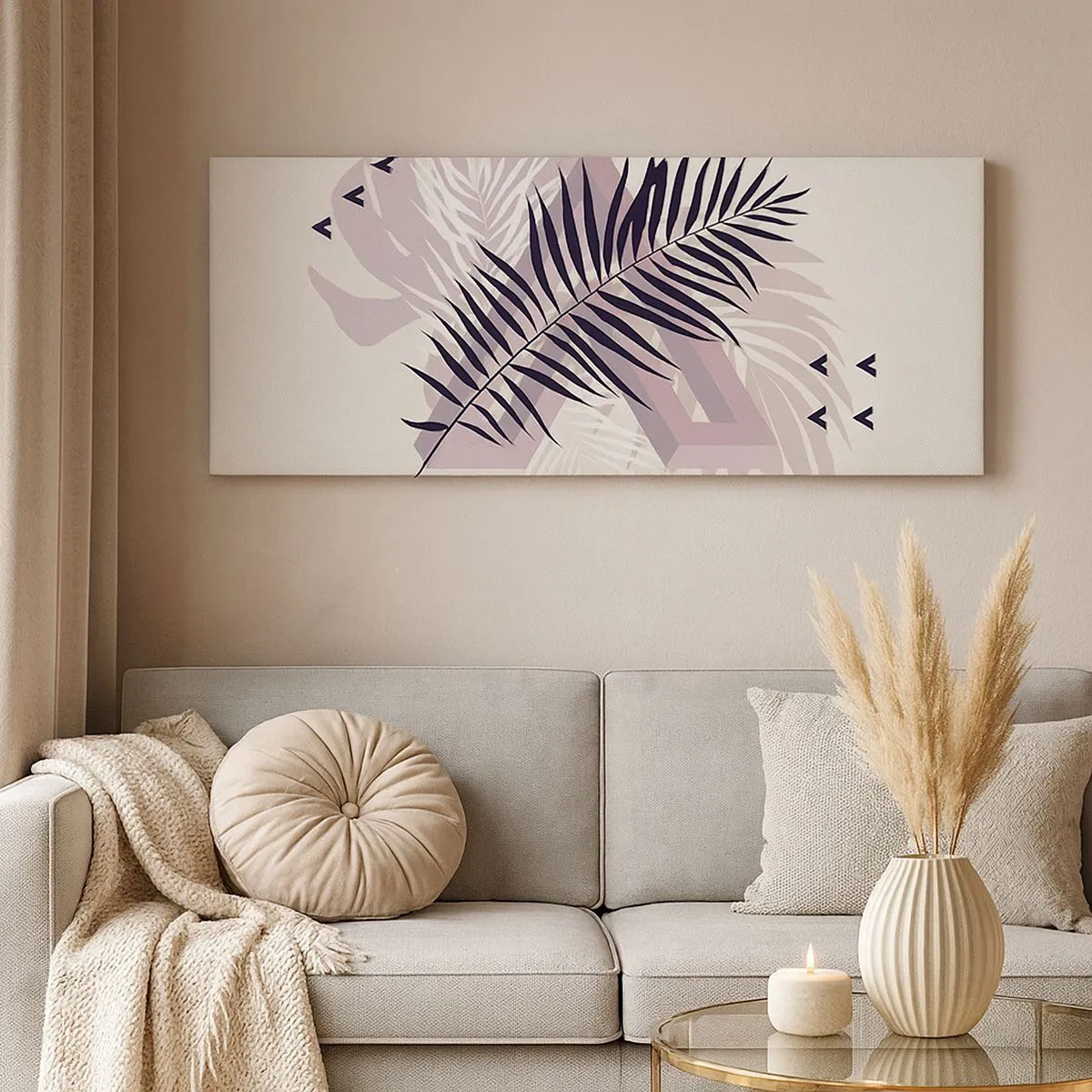 Bild auf Leinwand - Leinwandbild - Der Schatten des Schattens - 100x40 cm