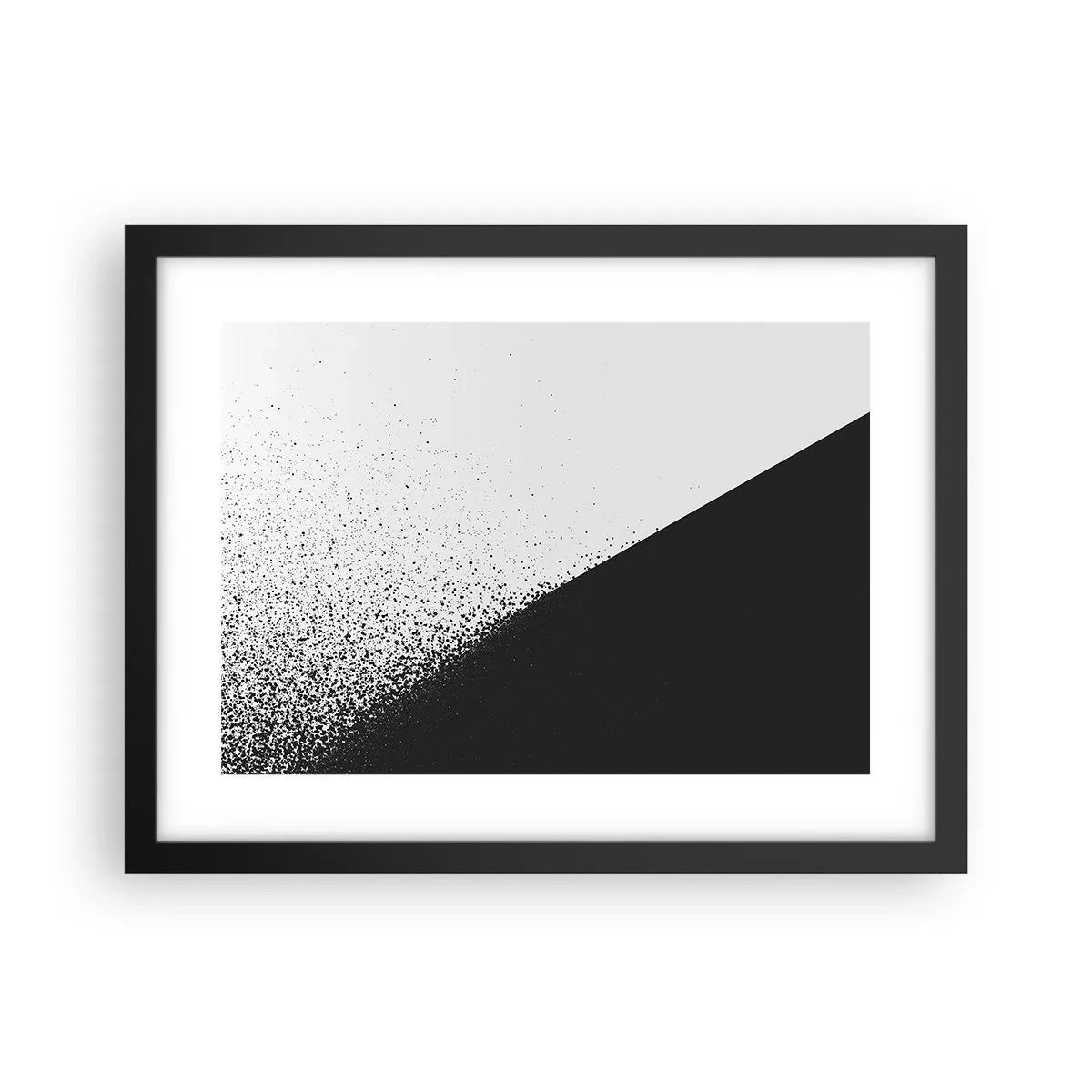 Poster in einem schwarzem Rahmen - Immer schneller, immer mehr - 40x30 cm