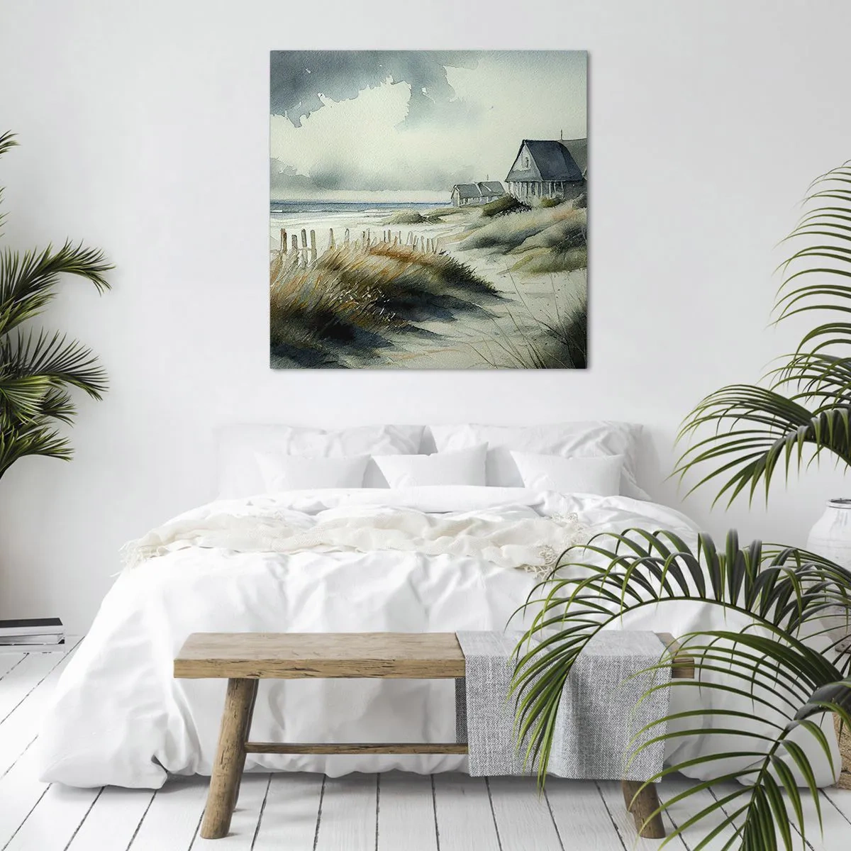 Bild auf Leinwand - Leinwandbild - Abseits vom Trubel - 70x70 cm