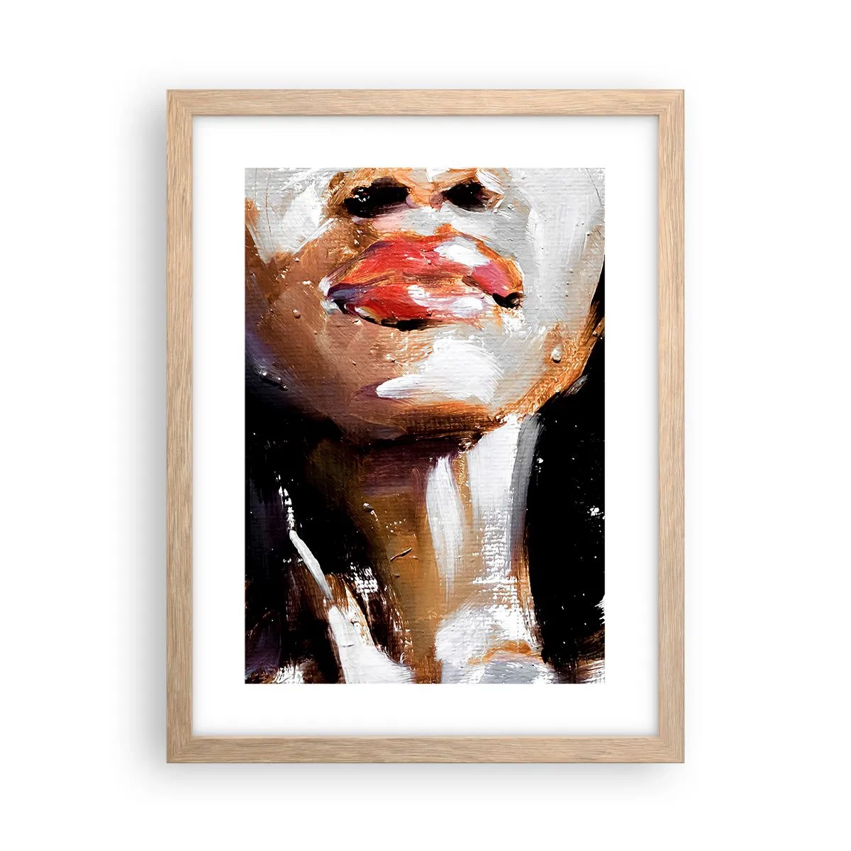 Poster in einem Rahmen aus heller Eiche - Stolz ohne Vorurteile - 30x40 cm