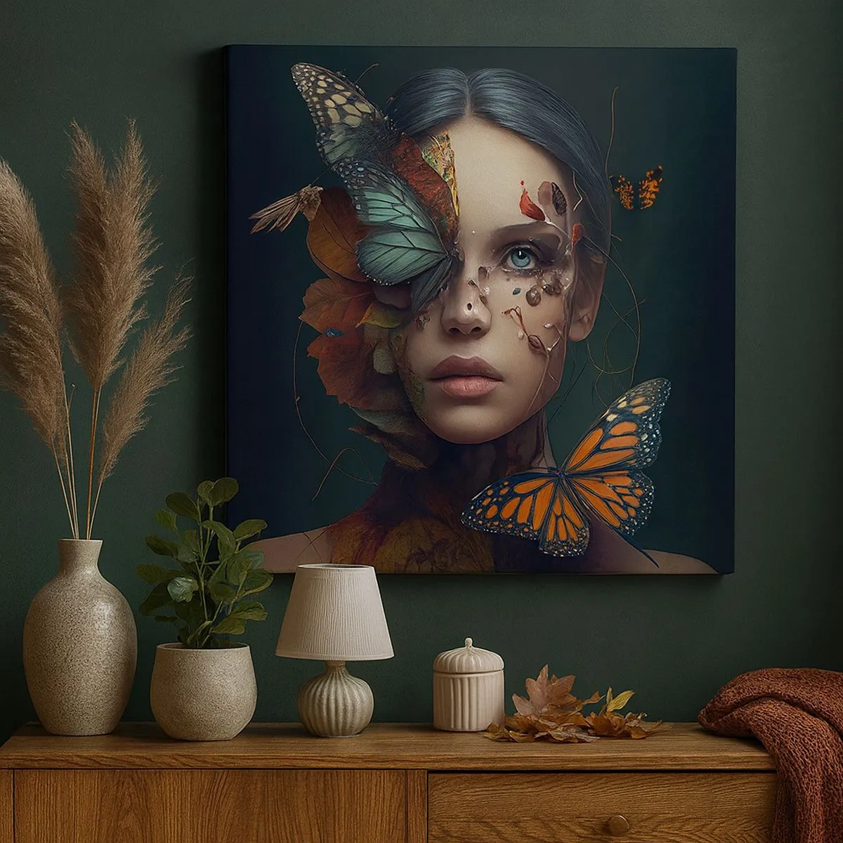 Bild auf Leinwand - Leinwandbild - Wunderbare Metamorphose - 30x30 cm