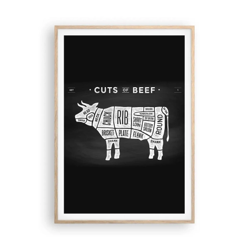 Poster in einem Rahmen aus heller Eiche - Metzger Grundierung - 70x100 cm