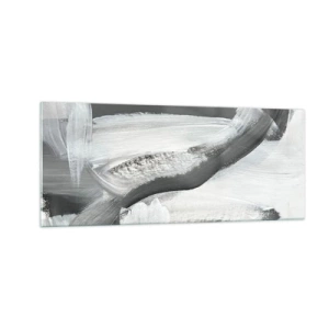 Glasbild - Bild auf glas - Entscheidender Schritt - 100x40 cm