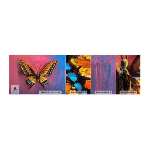 Fototapeten Muster Selbstklebend Deluxe Sticker - Ein Juwel der Natur - Schmetterling, Stück, Malerei - 100x30 cm