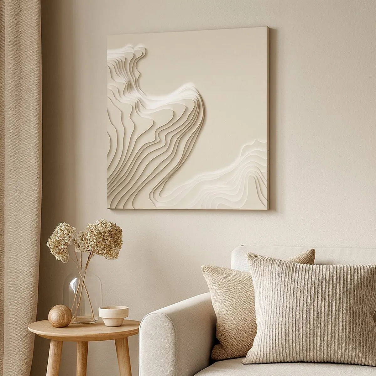 Bild auf Leinwand - Leinwandbild - Topographie der Kunst - 30x30 cm