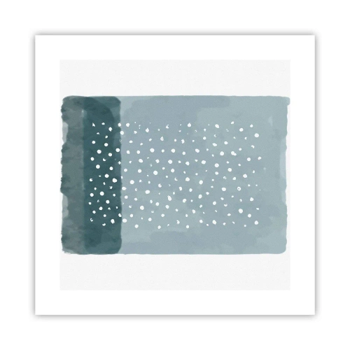 Poster - Auf Blau gewachsen - 40x40 cm