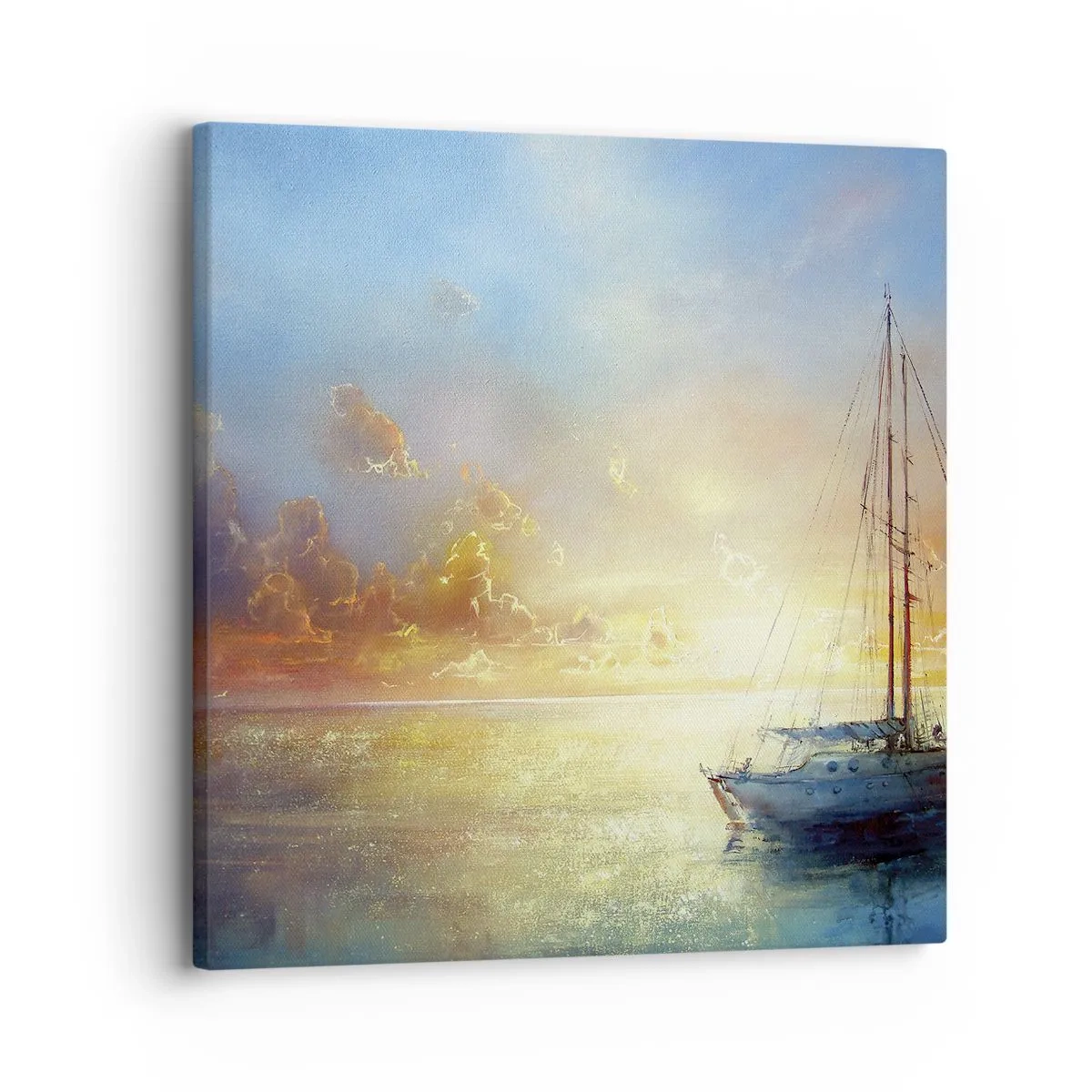 Bild auf Leinwand - Leinwandbild - In einer goldenen Bucht - 30x30 cm
