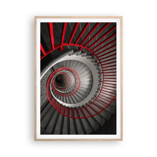 Poster in einem Rahmen aus heller Eiche - Architekturspaß - 70x100 cm