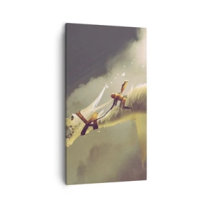 Bild auf Leinwand - Leinwandbild - Die Welt zur Rettung - 45x80 cm