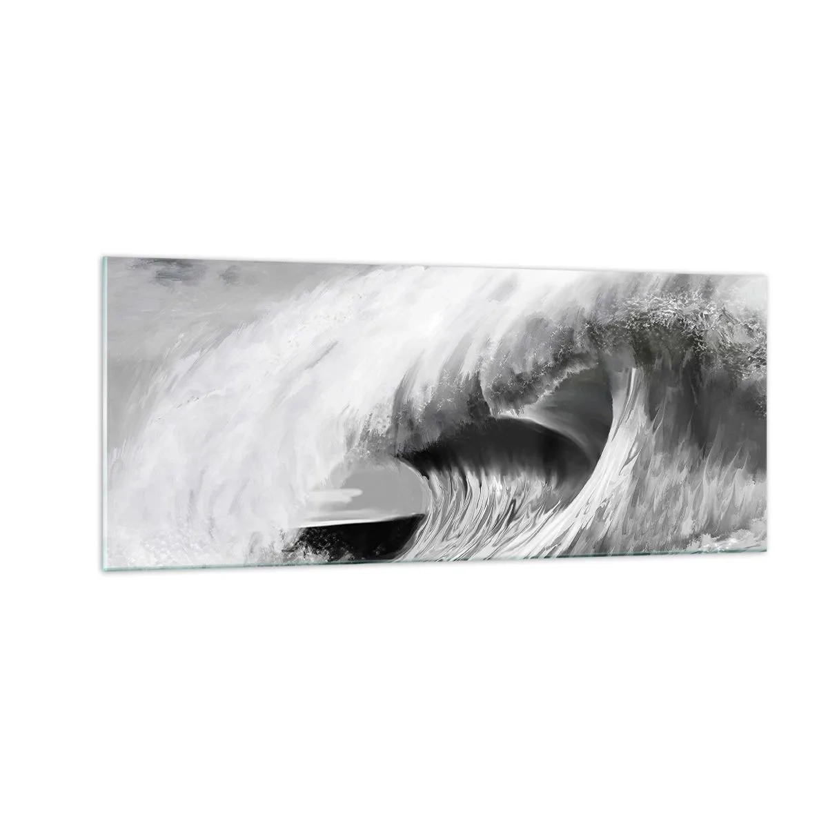 Glasbild - Bild auf glas - Wut des Ozeans - 100x40 cm