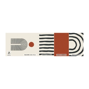 Fototapetenmuster Standard Eco - Magnetismus von Formen und Farben - Abstraktion, Grafik, Modernes Muster - 100x30 cm