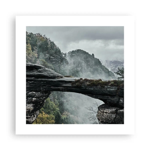 Poster - Abenteuer beginnt gleich - 40x40 cm