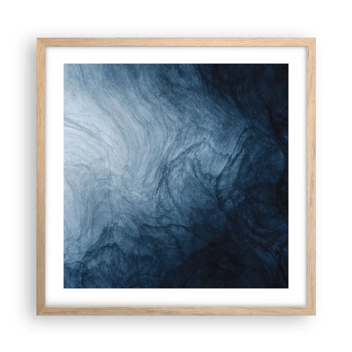 Poster in einem Rahmen aus heller Eiche - Greifen Sie tief - 50x50 cm