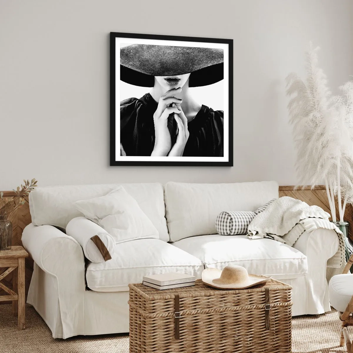 Poster in einem schwarzem Rahmen - Versteckte Schönheit - 50x50 cm