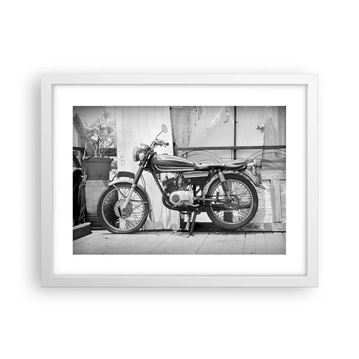 Poster in einem weißen Rahmen - Klassik über alles - 40x30 cm