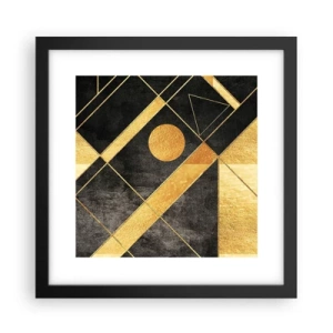 Poster in einem schwarzem Rahmen - Die Sonne der Wüste - 30x30 cm