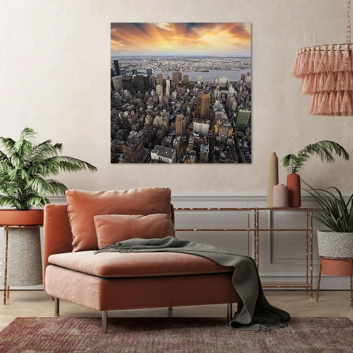 Bild auf Leinwand - Leinwandbild - Das schlagende Herz unserer Zeit - 70x70 cm