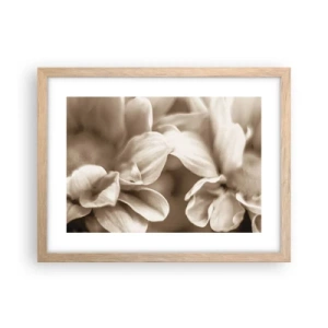 Poster in einem Rahmen aus heller Eiche - So sanft wie ein Lächeln - 40x30 cm
