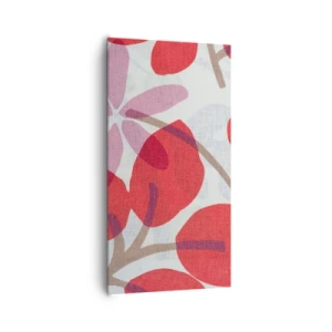 Bild auf Leinwand - Leinwandbild - Blumenarrangement in Rosa - 65x120 cm