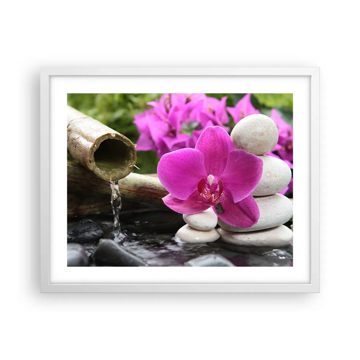 Poster in einem weißen Rahmen - Du ruhst dich schon aus - 50x40 cm