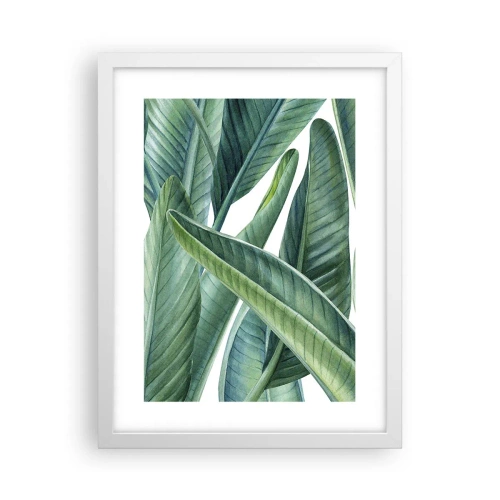 Poster in einem weißen Rahmen - An und für sich Grün - 30x40 cm