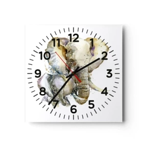 Wanduhr - Glasuhr - Mama ist kein Zuhause - 30x30 cm